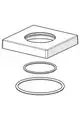 HANSA-Rosette-HANSA-75x75-mm-Chrom-59914211 gallery number 1